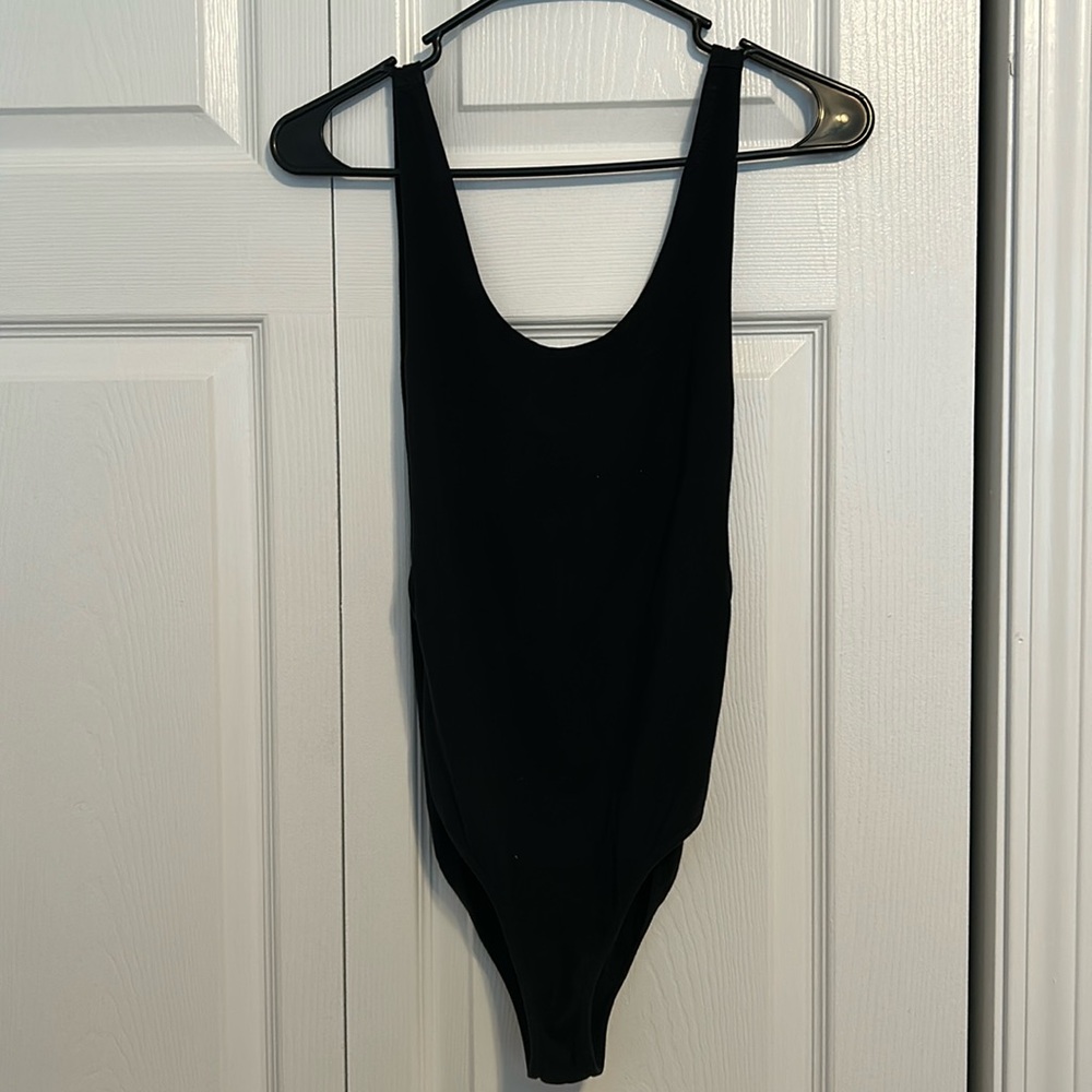 Black cut out bodysuit